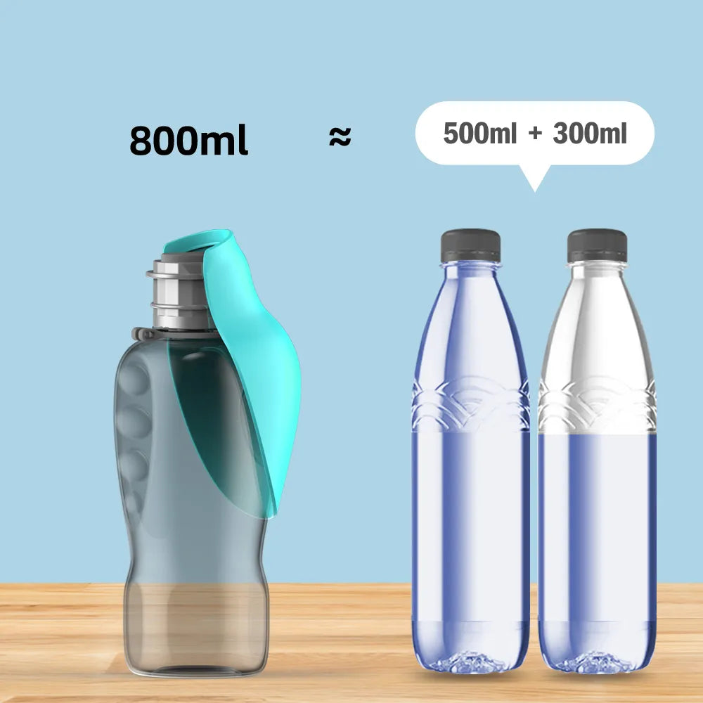 800ml Portable Dog Water Bottle - DoCamping