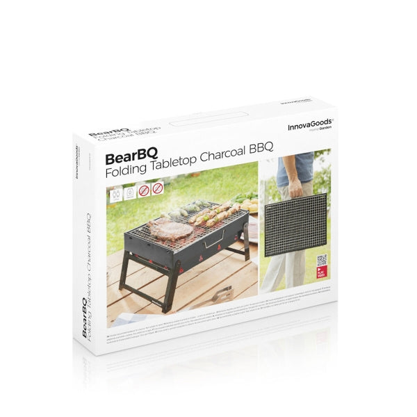 Folding Portable Barbecue for use with Charcoal BearBQ - DoCamping