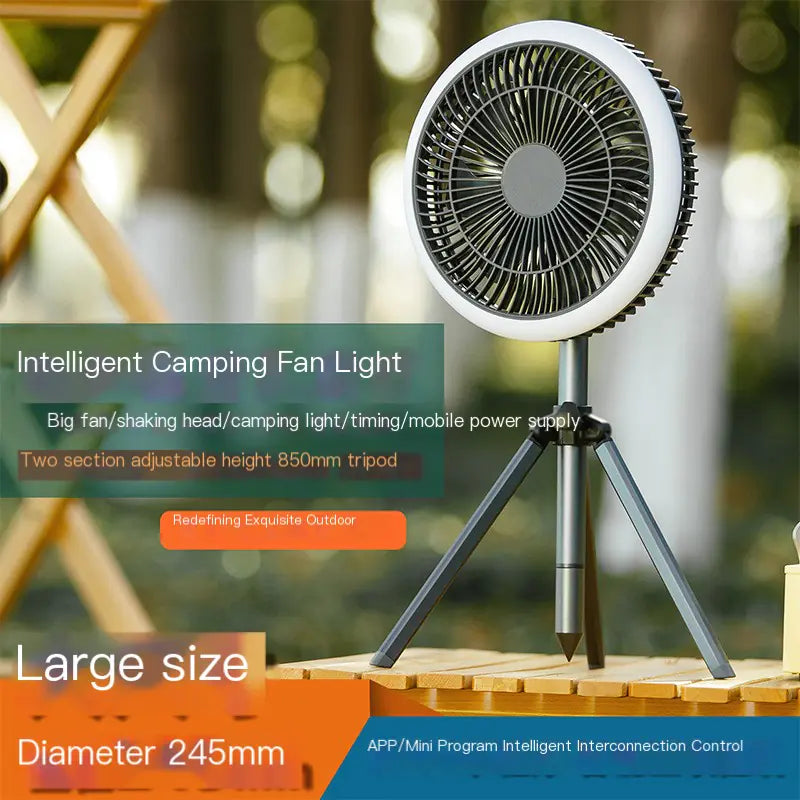 Portable USB Rechargeable Camping Tent Fan & Light - DoCamping