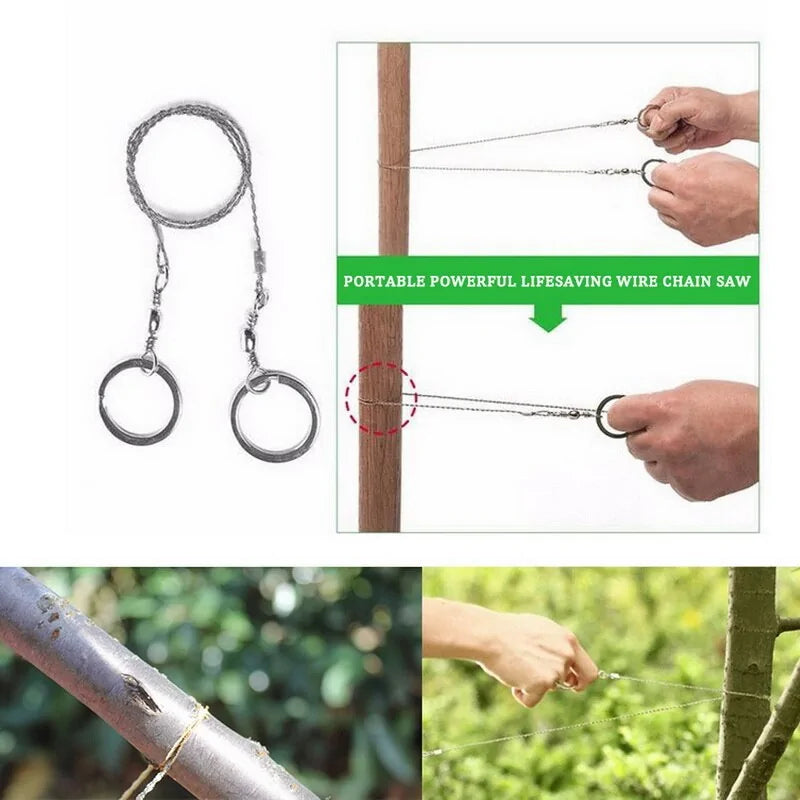 Outdoor String Wood Wire Saw (1 Piece) - DoCamping