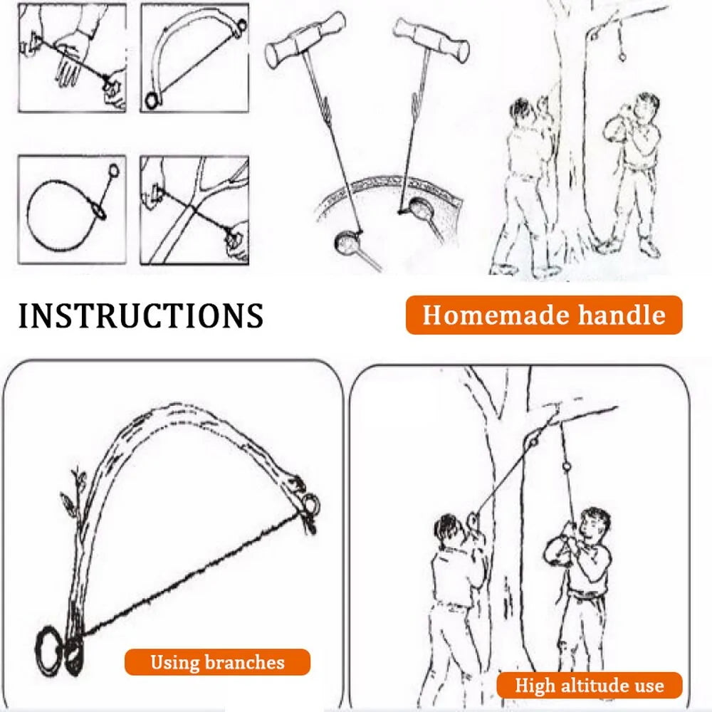 Outdoor String Wood Wire Saw (1 Piece) - DoCamping