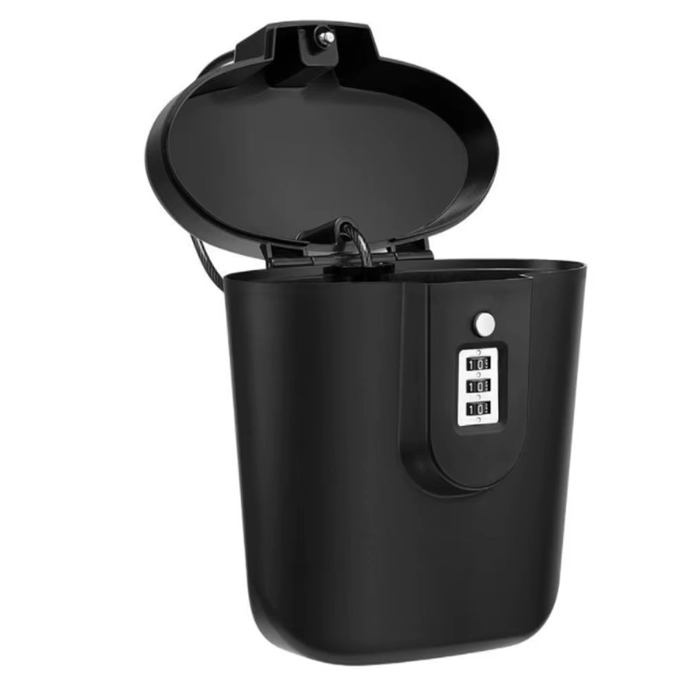 Outdoor Portable Safe Box Beach Bucket with Steel Wire Hidden Safes 3-Digit Password Lock Storage Box for Riding Sports Swimming