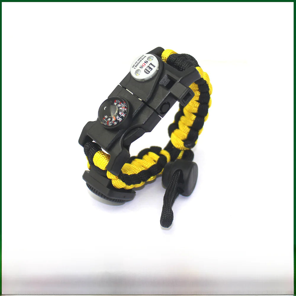 Outdoor Paracord Survival Bracelet with Fire Starter Tool - DoCamping