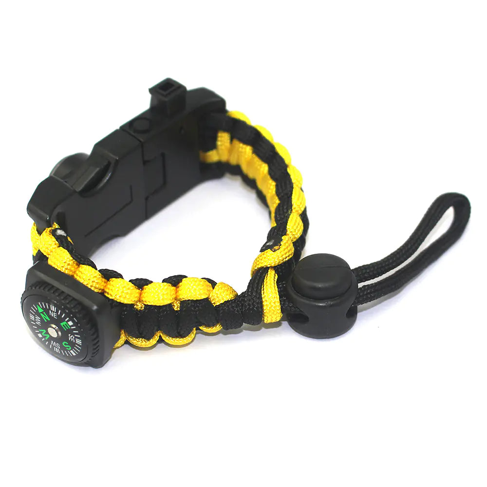 Outdoor Paracord Survival Bracelet with Fire Starter Tool - DoCamping