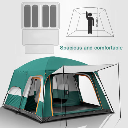 Outdoor Travel Camping Tent Waterproof Tent Portable Rainproof Sunshine-proof Tent Fishing Hiking Sunshine Shelter