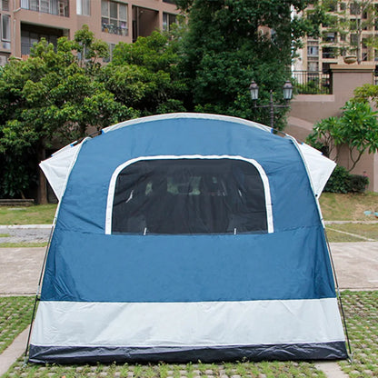 Car Rear Tent 3-4Persons Outdoor Camping Hiking Sunshade Waterproof Road Trip for Vehicle Awning Pergola Self-driving Tourist