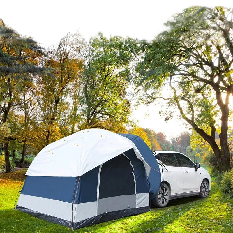 Car Rear Tent 3-4Persons Outdoor Camping Hiking Sunshade Waterproof Road Trip for Vehicle Awning Pergola Self-driving Tourist