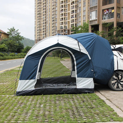 Car Rear Tent 3-4Persons Outdoor Camping Hiking Sunshade Waterproof Road Trip for Vehicle Awning Pergola Self-driving Tourist