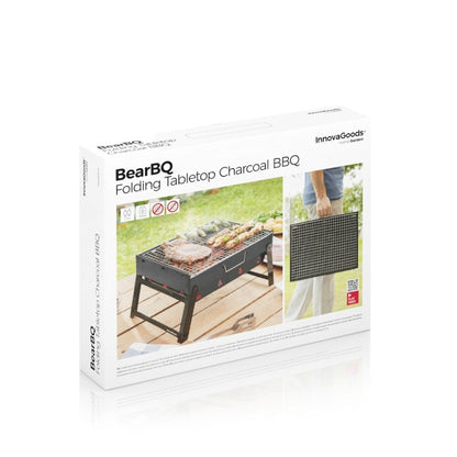 Folding Portable Barbecue for use with Charcoal BearBQ - DoCamping