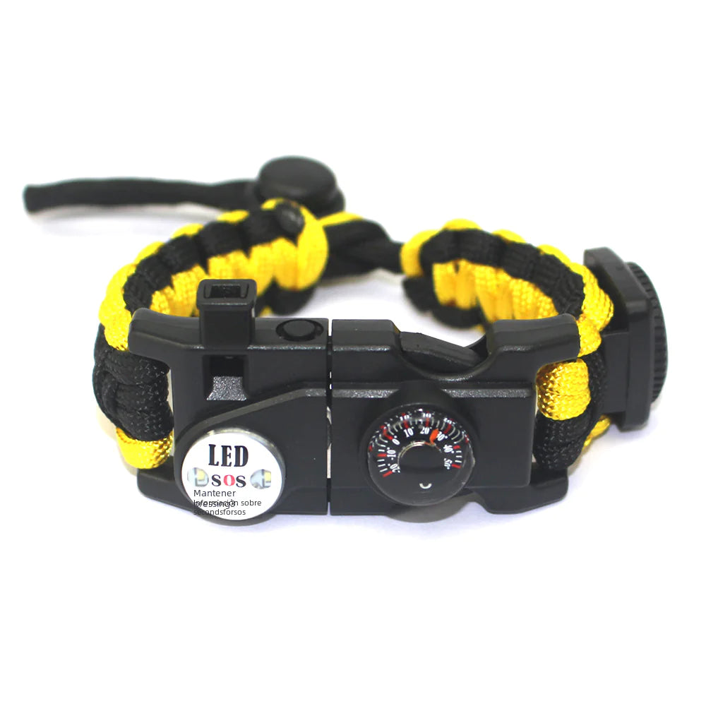 Outdoor Paracord Survival Bracelet with Fire Starter Tool - DoCamping